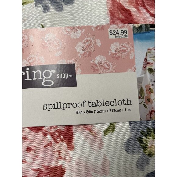 The SPRING Shop SPILLPROOF TABLECLOTH 60" X 84" POLYESTER - Picture 2 of 3